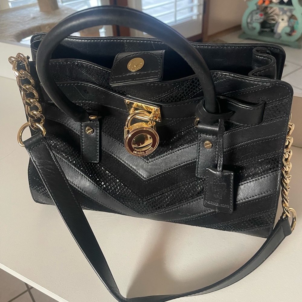 Michael Kors Tote classic velvet and leather